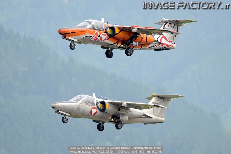 2013-06-28 Zeltweg Airpower 2043 Saab 1050Es - Austrian Armed Forces.jpg